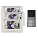 Visiophone de copropriété 3 boutons avec lecteur de badge RFID intégré