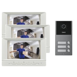 Visiophone couleur pour 3 logements  ou 3 appartements