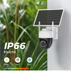 Caméra sans fil orientable solaire WIFI ou 4G