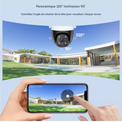 Caméra sans fil orientable solaire WIFI ou 4G