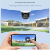 Caméra sans fil orientable solaire WIFI ou 4G