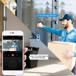 Kit de surveillance vidéo 4 caméras et écran avec enregistrement en continu