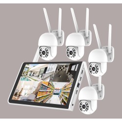 Kit de vidéo surveillance avec enregistrement en continu sur disque dur