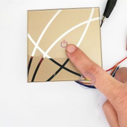 Interupteur tactile de maison avec vitre