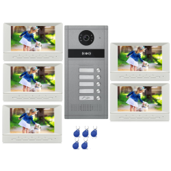 Visiophone coproprièté pour immeuble de 5 appartements