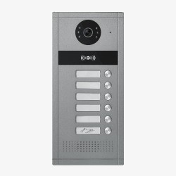 Platine de rue collectif pour visiophone 6 logements