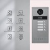 Visiophone pour immeuble 4 boutons avec lecteur de badge RFID intégré