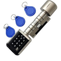 Cylindre étanche IP65 pour serrure de porte à codes, RFID & Smartphone