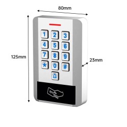 Digicode RFID en métal anti-vandalisme IP67 pour portail et portillon