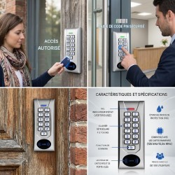 Digicode pour portail extérieur antivandale