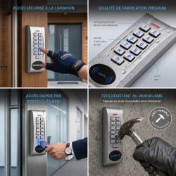 Digicode pour portail extérieur antivandale
