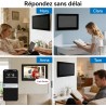 Visiophone collectif Wi-Fi à 4 boutons permet à chaque résident de répondre depuis son moniteur intérieur ou son smartphone