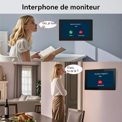 Appel interphone entre deux moniteurs intérieurs d’un système de visiophone collectif.