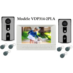 Vidéophone de maison double platine de rue