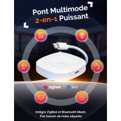 Passerelle domotique multi-mode Moes et Tuya Bluetooth Mesh et Zigbee 3.0